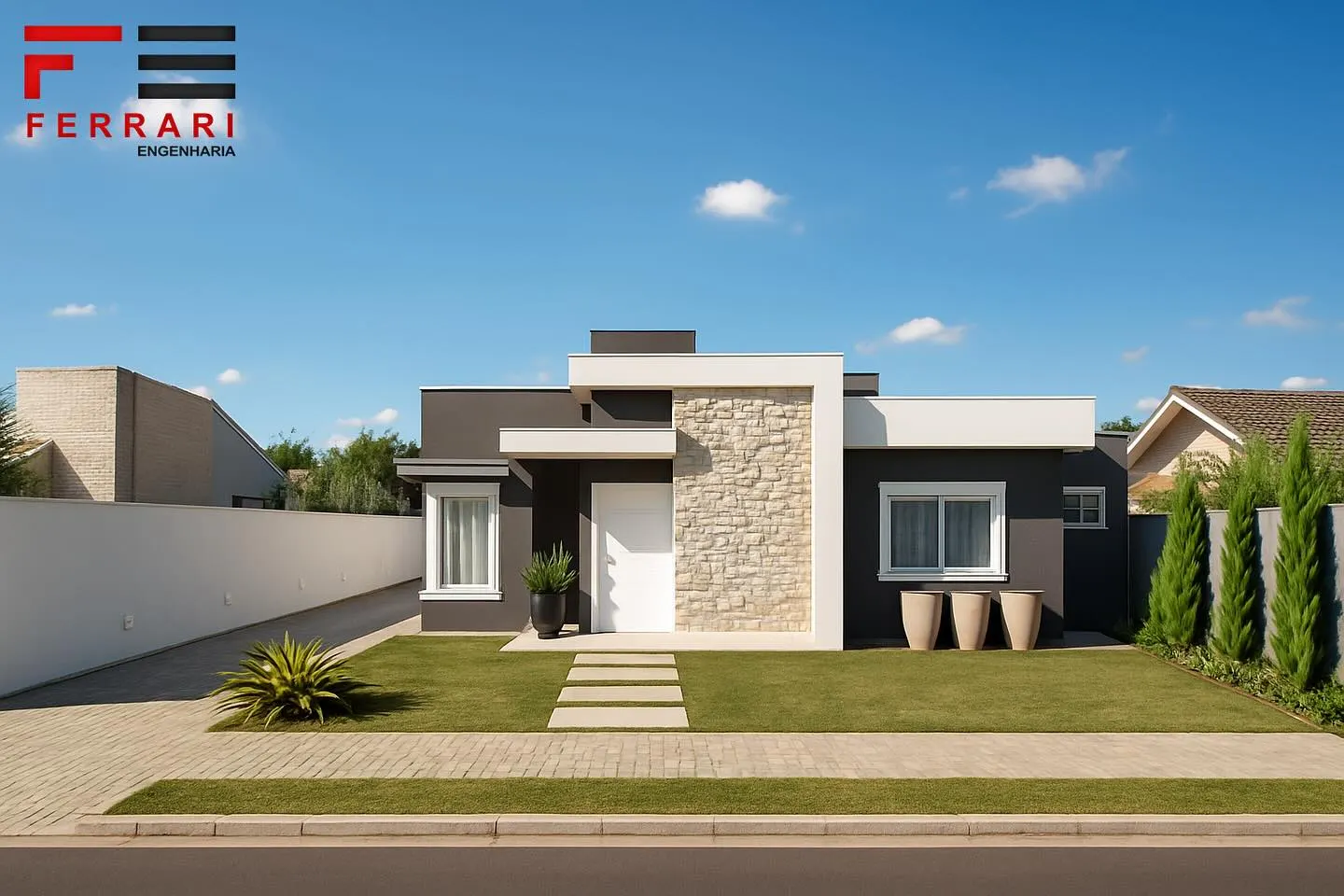Render do projeto residencial CM em Tupãssi