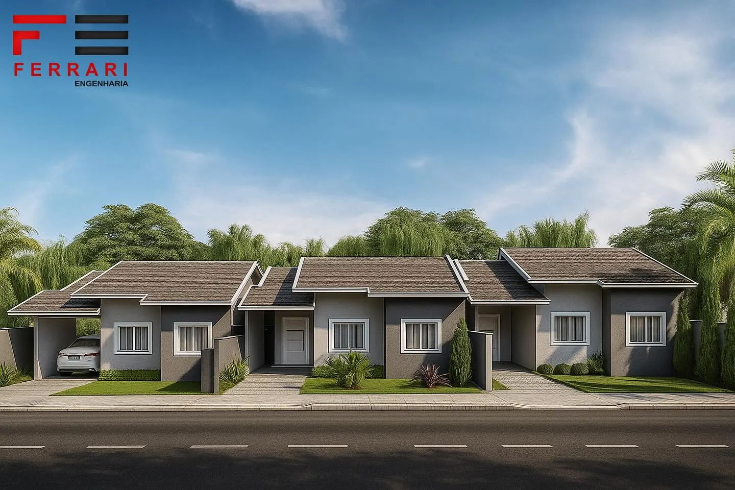 Render do projeto condomínio residencial AS em Jotaesse