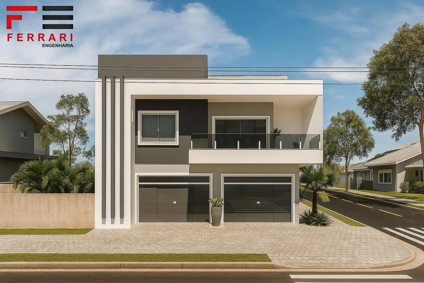 Render do projeto comercial/residencial PS em Jotaesse