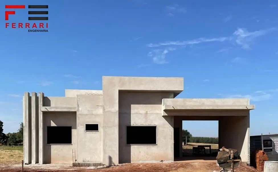 Obra do projeto residencial RF em Tupãssi