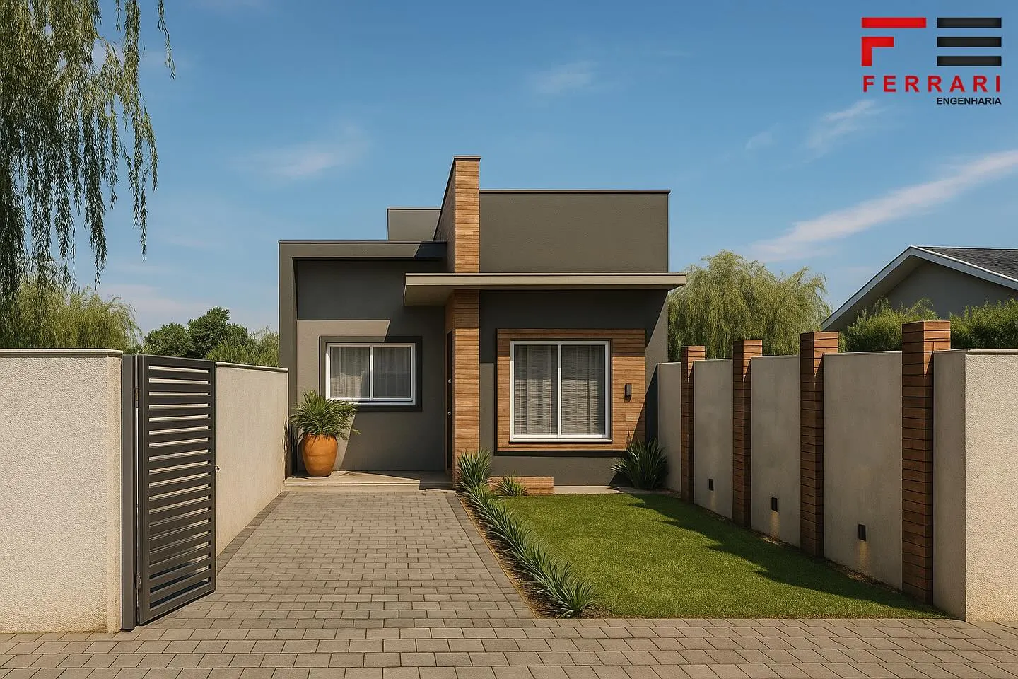 Render do projeto residencial WS em Bragantina