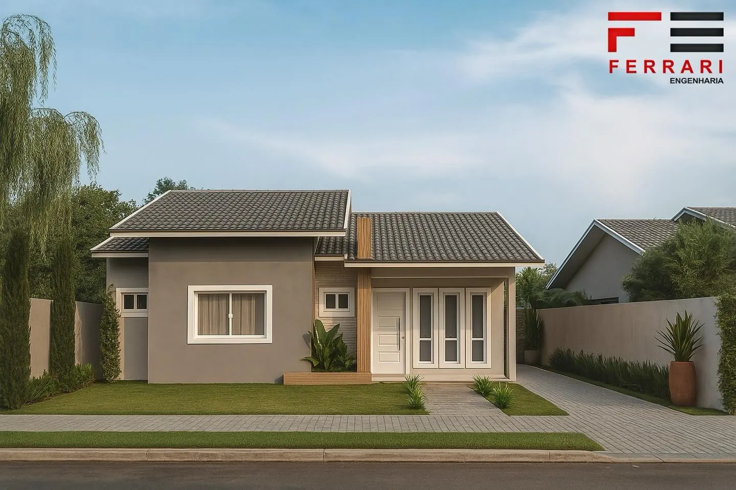 Render do projeto residencial TD em Brasiliana